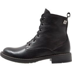 Botki damskie lity: Richter Botki sznurowane black
