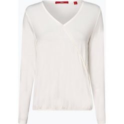 S.Oliver Casual - Damska koszulka z długim rękawem, beżowy. Brązowe koszulki damskie marki s.Oliver Casual, s, bez wzorów, casualowe, bez kołnierzyka, z długim rękawem. Za 79,95 zł.