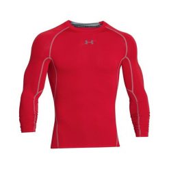 Under Armour Koszulka kompresyjna HG LS, 77612 | Mężczyźni Czerwony M. Czerwone koszulki męskie Under Armour, m, bez wzorów, bez kołnierzyka, bez rękawów. W wyprzedaży za 249,55 zł.