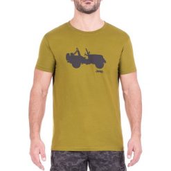 T-shirty męskie: T-shirt w kolorze zielonym