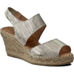 Espadryle KANNA - KV5051 Tejus Hielo. Szare espadryle damskie marki Kanna, z materiału, na obcasie. W wyprzedaży za 239,00 zł.