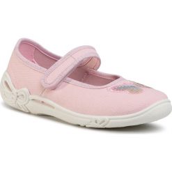 Kapcie SUPERFIT - 0-600287-5500 S Rosa. Różowe sandały dziewczęce Superfit, z tworzywa sztucznego, bez zapięcia. Za 129,00 zł.