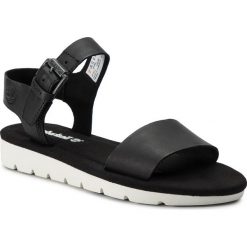 Sandały TIMBERLAND - Lottie Lou TB0A1VXC0151 Black Full Grain. Czarne klapki damskie Timberland, bez wzorów, ze skóry, bez obcasa. W wyprzedaży za 279,00 zł.