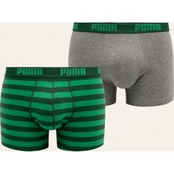Puma - Bokserki (2-pack). Zielone bokserki męskie Puma, s, bez wzorów, z elastanu. Za 89,90 zł.