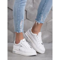Buty sportowe z eko skÓry. Buty sportowe damskie SHELOVET, bez wzorów, ze skóry ekologicznej, sportowe. Za 49,90 zł.