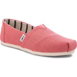 Półbuty TOMS - Classic 10011666 Cactus Flower. Czerwone półbuty damskie skórzane marki Toms, na płaskiej podeszwie. W wyprzedaży za 169,00 zł.
