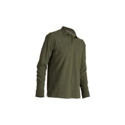 Koszulka polo do golfa męska. Brązowe koszulki polo męskie marki INESIS, xl, z bawełny, z długim rękawem. Za 59,99 zł.