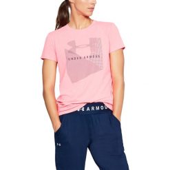 Bluzki asymetryczne: Under Armour Koszulka damska Sportstle Mesh Logo Crew różowa r. L (1310488-819)
