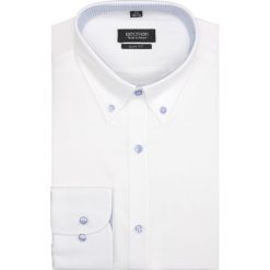 Koszula navia 2096 długi rękaw slim fit biały. Szare koszule męskie slim marki Recman, m, z długim rękawem. Za 89,99 zł.