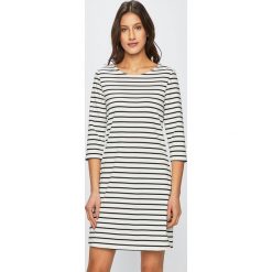 Only - Sukienka/tunika 15160895. Białe sukienki damskie marki ONLY, na co dzień, s, bez wzorów, z dzianiny, casualowe, z okrągłym kołnierzem, bez rękawów, mini, proste. Za 89,90 zł.