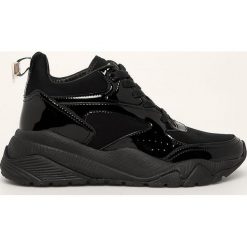 Roberto Cavalli Sport - Buty. Czarne buty sportowe damskie Roberto Cavalli Sport, bez wzorów, ze skóry, sportowe. W wyprzedaży za 679,90 zł.