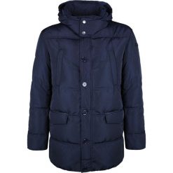 Trussardi Jeans Kurtka "Down Parka". Pomarańczowe płaszcze męskie Trussardi, bez wzorów, z jeansu, bez kaptura. Za 899,00 zł.