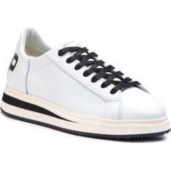 Sneakersy PHILIPPE MODEL - Vendome VELD VP04 Blanc Noir. Białe półbuty damskie Philippe Model, ze skóry. W wyprzedaży za 779,00 zł.
