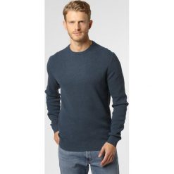 Andrew James - Sweter męski, niebieski. Niebieskie swetry męskie Andrew James, s, bez wzorów, z bawełny, eleganckie, bez kołnierzyka, bez kaptura. Za 179,95 zł.