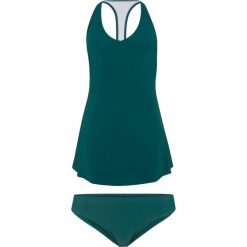Tankini (2 części) bonprix niebieskozielony. Niebieskie stroje kąpielowe damskie bonprix, bez wzorów. Za 99,99 zł.