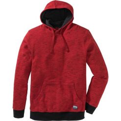 Bluza z kapturem bonprix czerwony melanż. Czerwone bluzy męskie bonprix, s, bez wzorów, z kapturem, bez rękawów, z kapturem. Za 74,99 zł.