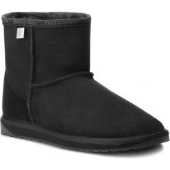Buty EMU AUSTRALIA - Platinum Stinger Mini WP10003 Black. Czarne kozaki damskie EMU Australia, ze skóry, klasyczne, na niskim obcasie, bez zapięcia. W wyprzedaży za 429,00 zł.