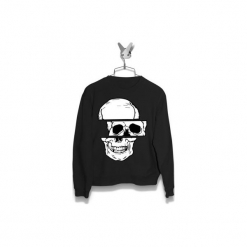 Bluza 3 poziomy czaszki Męska. Czarne bluzy damskie Failfake, s, bez wzorów, bez kołnierzyka, bez rękawów, bez kaptura. Za 170,00 zł.