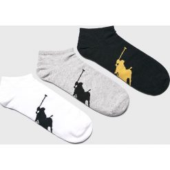 Polo Ralph Lauren - Skarpety (3-pack). Szare skarpetki męskie marki Polo Ralph Lauren, z bawełny. Za 89,90 zł.