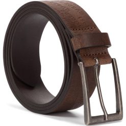 Pasek Męski GUESS - M93Z34 L0L50 RUWO. Pomarańczowe paski męskie Guess, w paski, ze skóry. W wyprzedaży za 159,00 zł.