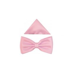 Jasnoróżowa mucha szeroka B48. Muszki męskie Modini Moda Męska, na co dzień, bez wzorów, z tkaniny, eleganckie. Za 45,00 zł.
