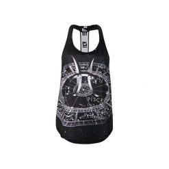 TOP ZODIAC - PISCES. Czarne topy sportowe damskie marki Feelj!, z dzianiny. Za 129,00 zł.