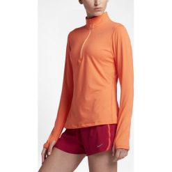 Bluza Nike Element Half Zip Top W Pomarańczowa. Pomarańczowe topy damskie marki Nike, bez wzorów, bez rękawów, do biegania. Za 87,99 zł.