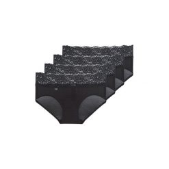 Figi Sloggi ROMANCE X 4. Czarne skarpetki damskie Sloggi, bez wzorów. Za 159,00 zł.