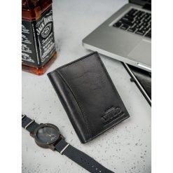 Portfel męski skórzany Always Wild N4-DDP czarny - Czarny. Czarne portfele męskie ALWAYS WILD, bez wzorów. Za 39,99 zł.