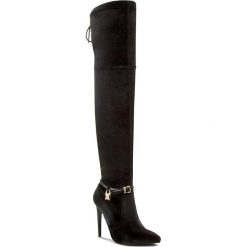 Muszkieterki CARINII - B3515 J29-000-000-A49. Czarne buty zimowe damskie Carinii, z materiału, przed kolano, na wysokim obcasie, na obcasie. W wyprzedaży za 229,00 zł.