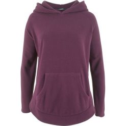 Swetry klasyczne damskie: Sweter poncho z polaru bonprix czarny bez