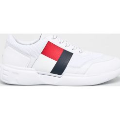 Tommy Hilfiger - Buty. Niebieskie buty sportowe męskie TOMMY HILFIGER, z materiału, na sznurówki. Za 429,90 zł.