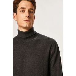 Wrangler - Sweter. Szare swetry męskie Wrangler, s, bez wzorów, z bawełny. Za 219,90 zł.