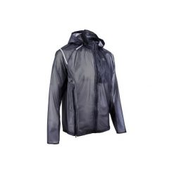 Kurtka przeciwdeszczowa do biegania KIPRUN LIGHT męska. Żółte kurtki sportowe męskie KALENJI, xl, bez wzorów, z materiału, bez kaptura, do biegania. Za 149,99 zł.