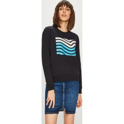 Calvin Klein Jeans - Bluza. Białe bluzy damskie z nadrukiem marki Calvin Klein Jeans, s, z bawełny, bez kaptura. Za 449,90 zł.