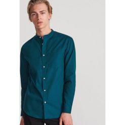 Koszula z bawełny organicznej - Khaki. Brązowe koszule męskie Reserved, s, z bawełny. W wyprzedaży za 39,99 zł.
