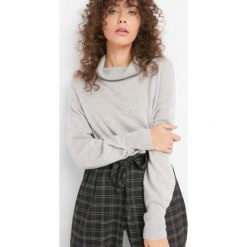 Sweter z kaszmirem i jedwabiem. Szare golfy damskie Orsay, s, z dzianiny. Za 159,99 zł.