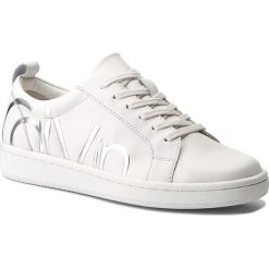 Sneakersy CALVIN KLEIN - Danya E5827 Platinum White. Białe półbuty damskie Calvin Klein, z jeansu. W wyprzedaży za 429,00 zł.