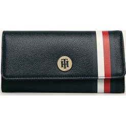 Tommy Hilfiger - Portfel. Niebieskie portfele damskie TOMMY HILFIGER, bez wzorów, ze skóry ekologicznej. Za 269,90 zł.