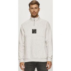 Adidas Originals - Bluza. Szare bluzy męskie adidas Originals, s, bez wzorów, z bawełny, z kapturem, z krótkim rękawem, krótkie, bez kaptura. Za 249,90 zł.