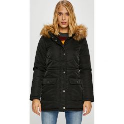 Noisy May - Parka. Czarne kurtki damskie marki Noisy May, s, bez wzorów, z poliesteru, długie, z kapturem. W wyprzedaży za 159,90 zł.