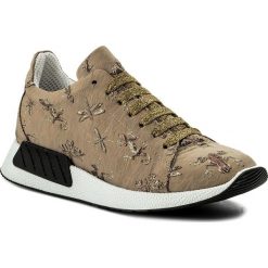 Sneakersy HEGO'S MILANO - 1006 Geko Beige. Brązowe półbuty damskie Hego's Milano, bez wzorów, ze skóry ekologicznej, bez obcasa, na płaskiej podeszwie, bez zapięcia. W wyprzedaży za 399,00 zł.