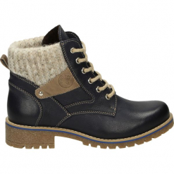 Botki - 1015 PEL BLUE. Niebieskie botki damskie Venezia, ze skóry. Za 269,00 zł.