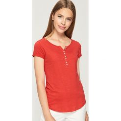 Odzież damska: T-shirt BASIC - Pomarańczo