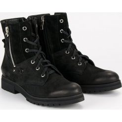 CZARNE STYLOWE WORKERY VINCEZA. Czarne botki damskie Vinceza, eleganckie, bez obcasa, bez zapięcia. Za 299,00 zł.