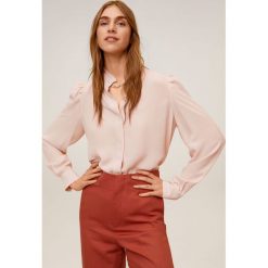 Mango - Koszula Nara. Bluzki damskie Mango, na co dzień, s, bez wzorów, z wiskozy, eleganckie, ze stójką, z długim rękawem. W wyprzedaży za 69,90 zł.