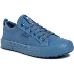 Trampki BIG STAR - FF274A084 Niebieski. Niebieskie półbuty damskie BIG STAR, bez wzorów, z gumy, bez zapięcia. Za 119,00 zł.