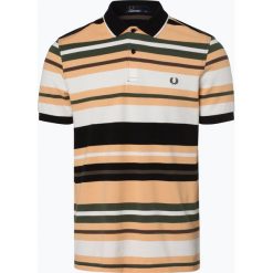 Fred Perry - Męska koszulka polo, pomarańczowy. Pomarańczowe koszulki męskie Fred Perry, xl, w paski, eleganckie, polo, bez rękawów. Za 399,95 zł.