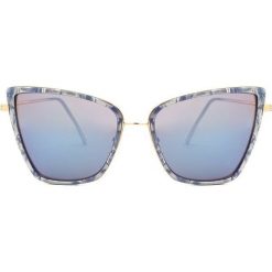 Granatowe Okulary Unprocessed. Szare okulary przeciwsłoneczne damskie Born2be. Za 49,99 zł.
