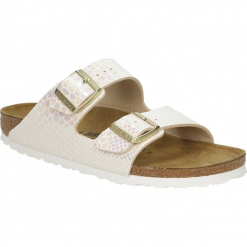 KLAPKI BIRKENSTOCK 0057623. Szare klapki damskie Birkenstock, bez wzorów, bez obcasa. Za 228,99 zł.